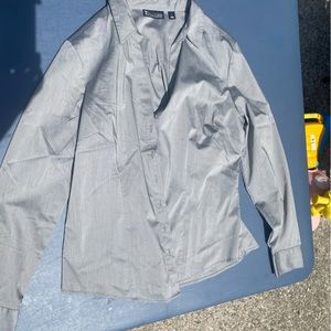 Large Gray Button down